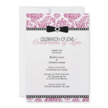 Fuschia Floral Wedding Invitation