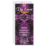Fuschia Fractal Fantasy Party Flyer Full Color Rack Card