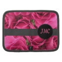 Fuschia Roses Monogram Journal or Planner Cover