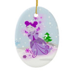 Fuschia Snowdoll Ornament