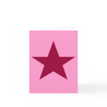 fuschia star card by rubymonkey fuschia star card