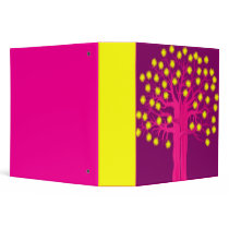 Fuschia Tree 3-Ring Binder