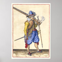 Fusilero holandés - siglo XVII - poster