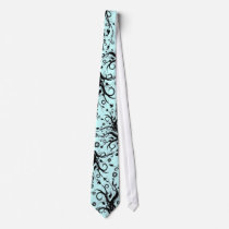 Fusion - black & aqua tie by seabunky Fusion - black & aqua tie