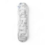 FUSION White Noise Custom Skateboard