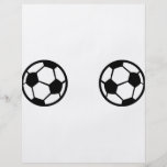Fußbälle icon personalized flyer