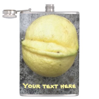 Fussy Lemon Drinking Flask Funny
