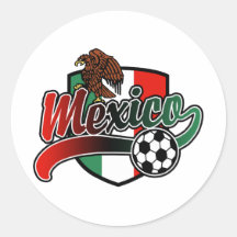 Fútbol de México Pegatinas Redondas