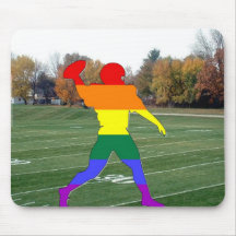 Fútbol del orgullo alfombrilla de raton