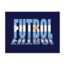 Futbol flag worded soccer lovers Argentina gifts Post Card