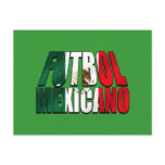 Futbol Mexicano - Soccer lovers Mexico flag logo Post Card