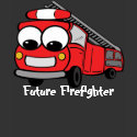 Futur Firefighter - black t-shirts