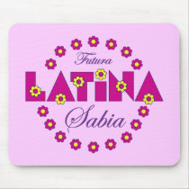 Futura Latina Sabia mousepads by Sensato Futura Latina Sabia mousepads