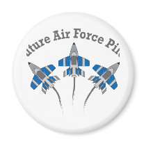 Future Air Force Pilot Fridge Magnet