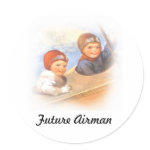Future Airman Round Sticker