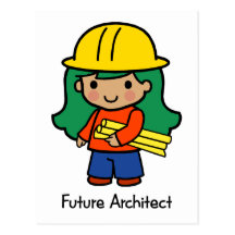 Future Architect - Girl Post Cards