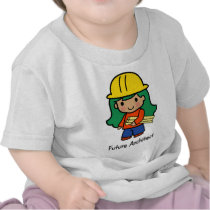 Future Architect - Girl t-shirts by aesthete Future Architect - Girl t-shirts