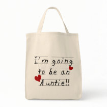 Future Auntie Kid Print Tshirts and Gifts Canvas Bags