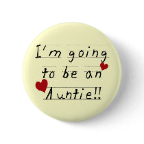 Future Auntie Kid Print Tshirts and Gifts Button