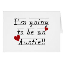 Future Auntie Kid Print Tshirts and Gifts Card