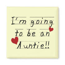Future Auntie Kid Print Tshirts and Gifts Magnets