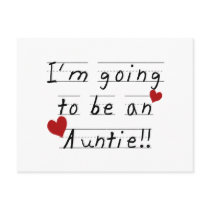 Future Auntie Kid Print Tshirts and Gifts Post Cards