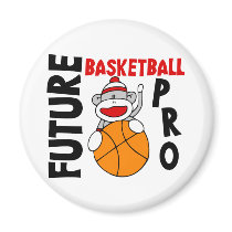 Future Basketball Pro Sock Monkey magnets
