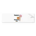 future basketball star baby girl bumper stickers