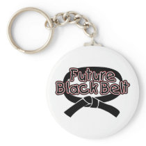 Future Black Belt  (red) Key Chains