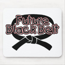 Future Black Belt  (red) Mouse Mat