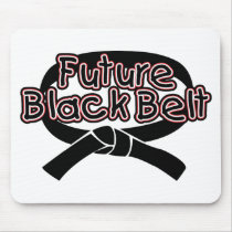 Future Black Belt  (red) Mouse Mat