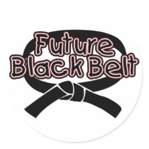 Future Black Belt  (red) Sticker