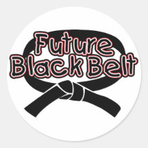 Future Black Belt  (red) Sticker