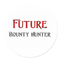 Future Bounty Hunter Round Stickers