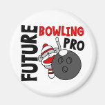 Future Bowling Pro Sock Monkey Fridge Magnets