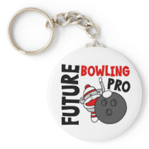 Future Bowling Pro Sock Monkey Keychain