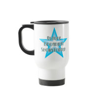Future Broadway Showstopper (Blue) Travel Mug mugs