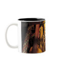 Future Buddha mug black/white by pat102865 Future Buddha mug black/white