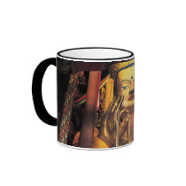 Future Buddha ring mug black