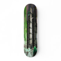 Future Castle in the Mist - skateboard design