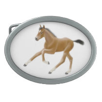 Future Champion Thoroughbred Foal Belt Buckle