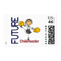 Future Cheerleader Stick Figure postage