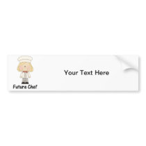 future chef (girl) bumper sticker