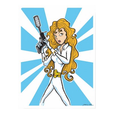 Future Chick Print by jawboneradio