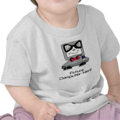 Future Computer Nerd Geek Shirt for Babies