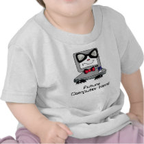 Future Computer Nerd Geek Shirt for Babies
