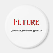 Future Computer Software Engineer Fridge Magnets