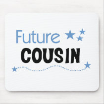 Future  Cousin Blue Mouse Pads