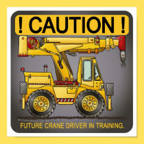 Future Crane Truck Driver Poster Print posters