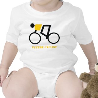 Future cyclist riding his bicycle custom t shirts